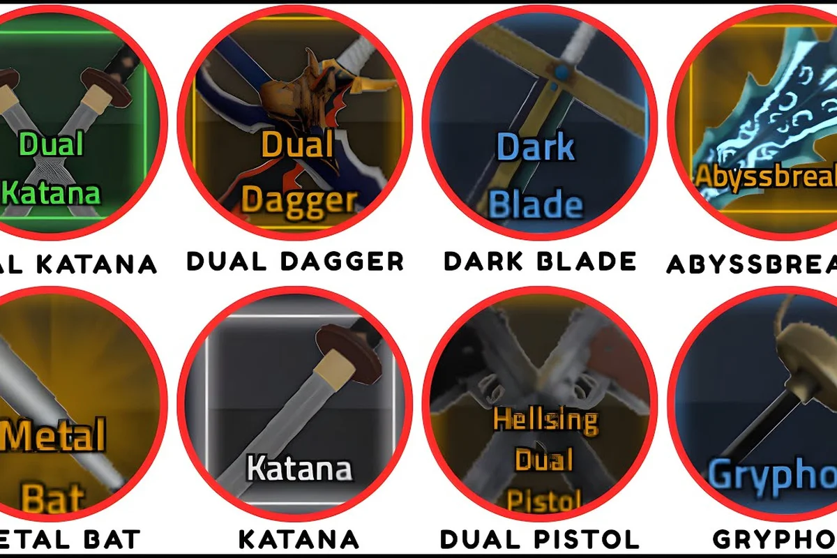Rogue Piece Rebirth Weapons: All Types & Rarity Guide